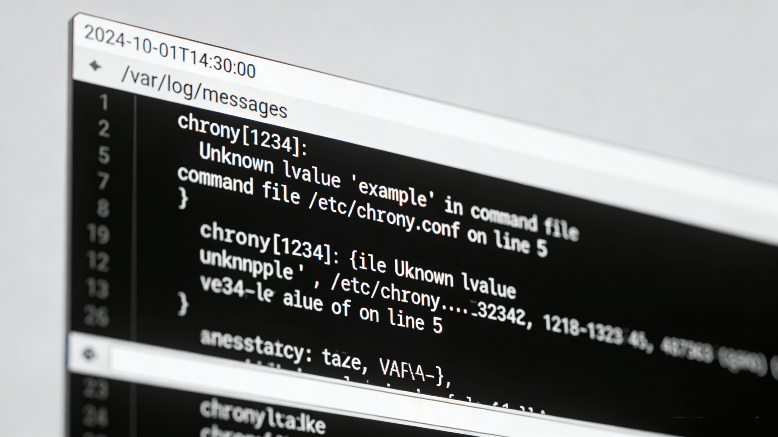 解决Chrony服务中“Unknown lvalue”警告消息的方法
