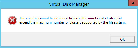 Windows虚拟服务器磁盘扩容失败：“The volume cannot be extended…” 原因及解决方案